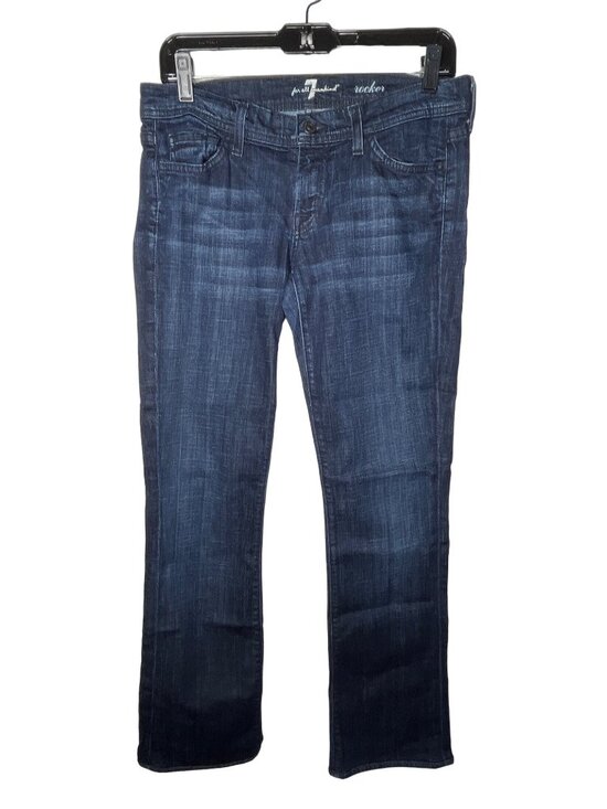 7 For All Mankind Denim - 7 For All Mankind Women Size 28 Bootcut Jeans Blue Denim Stretch